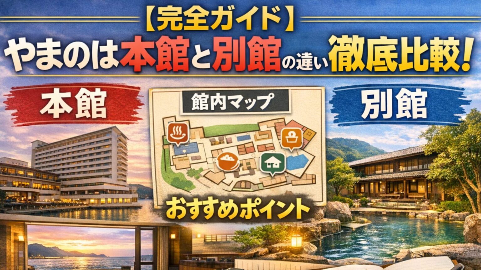 【完全ガイド】やまのは本館と別館の違いを徹底比較!館内図で見るおすすめポイントとブログ実体験レポート | タビシア(旅して、しあわせ!)